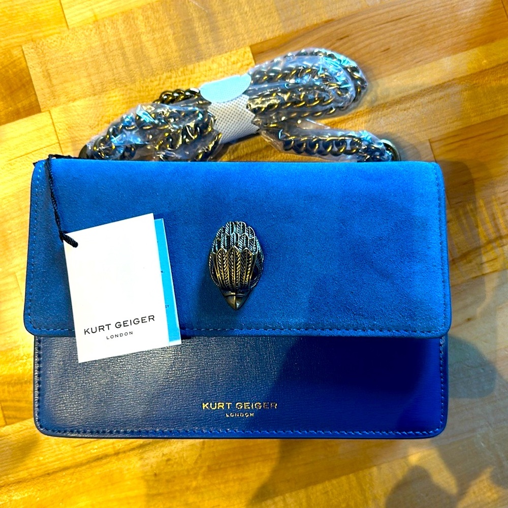 Kurt Geiger London small  Shoreditch suede & leather day bag
